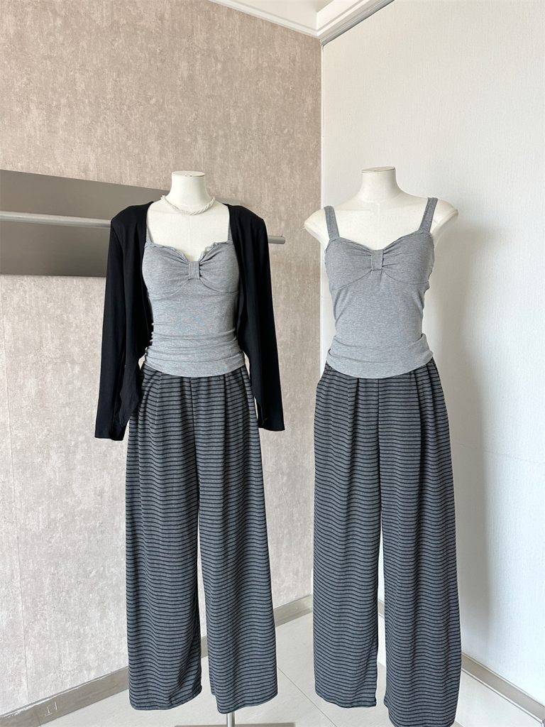 Early Autumn Relaxed Chic Three-Piece Set for Women